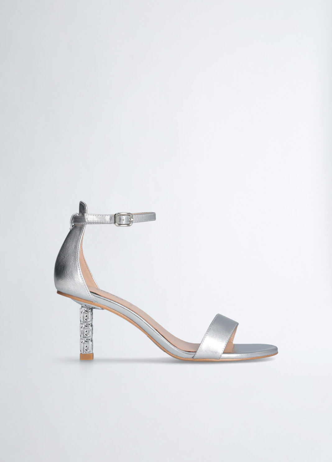 Sandals with branded heel silver Liu Jo - large image number 2