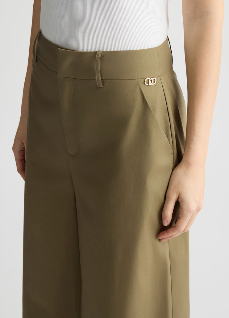 Palazzo trousers green Liu Jo - large image number 2 Palazzo trousers green Liu Jo - large image number 2