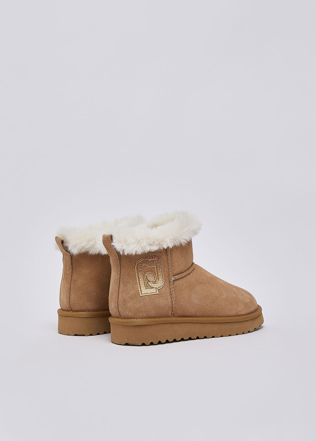 Ankle boots n suede with logo cognac Liu Jo - large image number 2