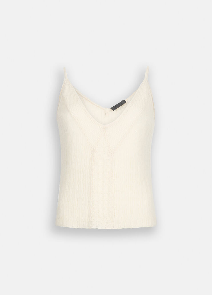 Топ из шерсти и альпаки белый Liu Jo - large image number 6