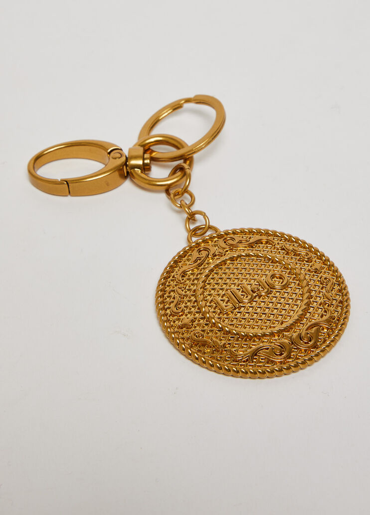 Portachiavi con logo color oro Liu Jo - large image number 1
