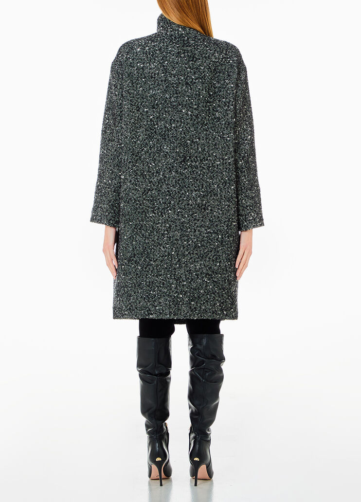 Double-breasted wool-blend bouclé coat grey Liu Jo - medium Double-breasted wool-blend bouclé coat grey Liu Jo - medium