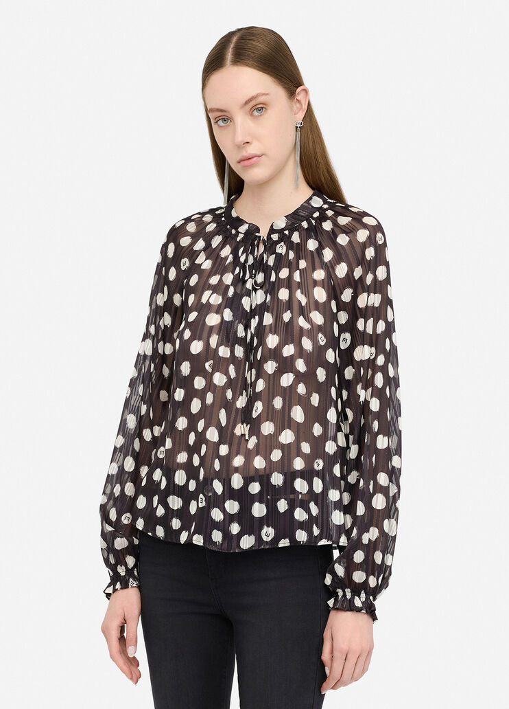 Polka-dot blouse black polka-dots Liu Jo - medium Polka-dot blouse black polka-dots Liu Jo - medium