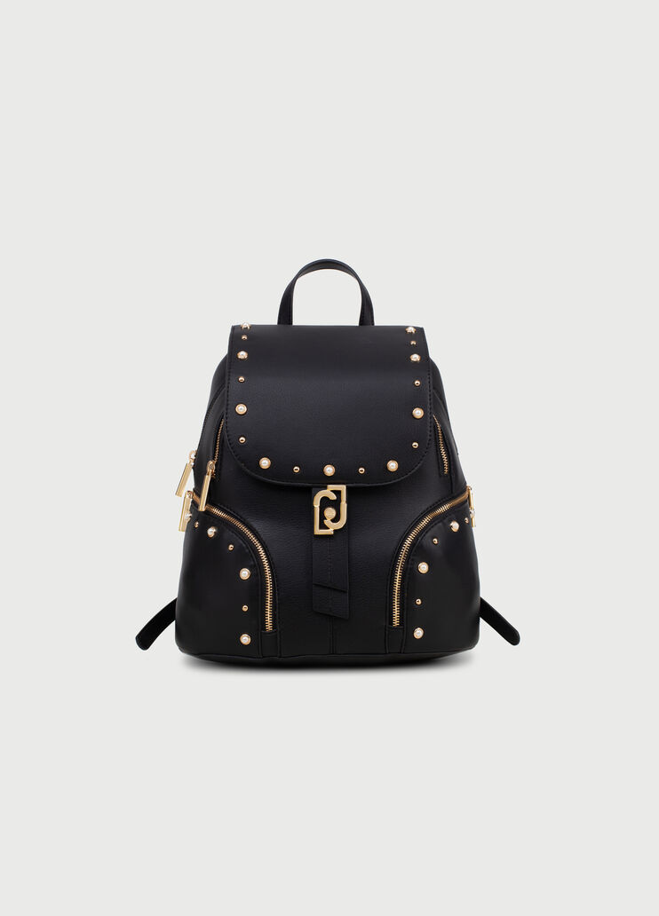Backpack with pearls Black Liu Jo - large image number 0 Backpack with pearls Black Liu Jo - large image number 0