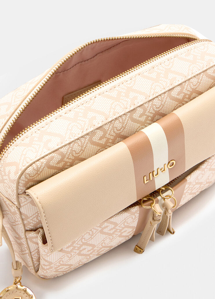 Medium crossbody bag with charm beige Liu Jo - large image number 6 Medium crossbody bag with charm beige Liu Jo - large image number 6