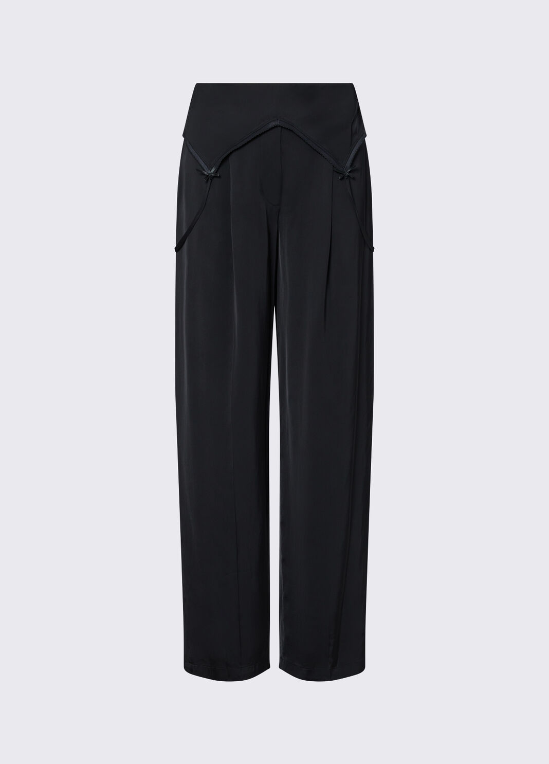 Trousers with detail lingerie black Liu Jo - large image number 6