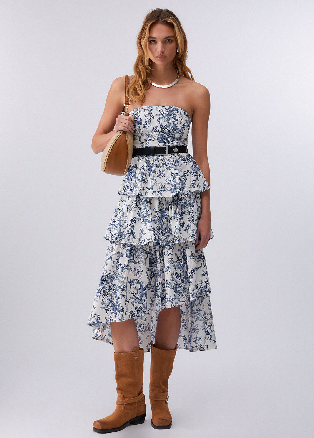 Asymmetrisches Bustierkleid Blau Liu Jo - large image number 5