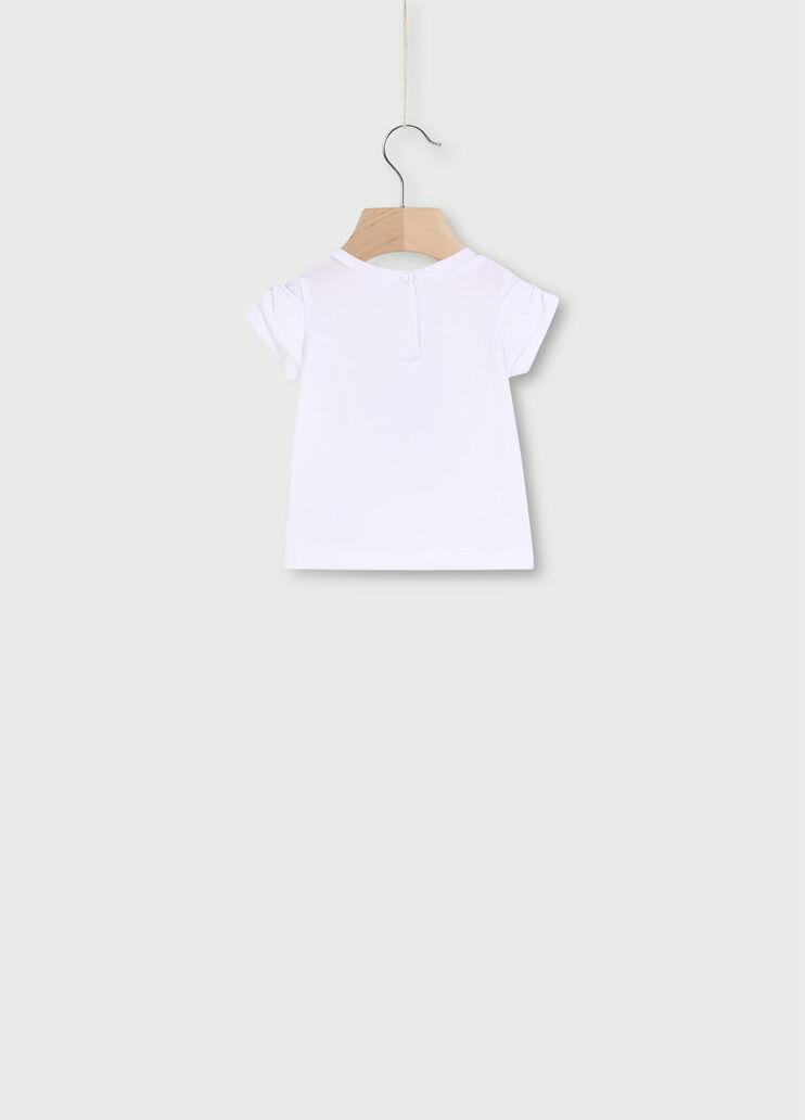 T-shirt neonata con fragola Bianco Liu Jo - large image number 1 T-shirt neonata con fragola Bianco Liu Jo - large image number 1
