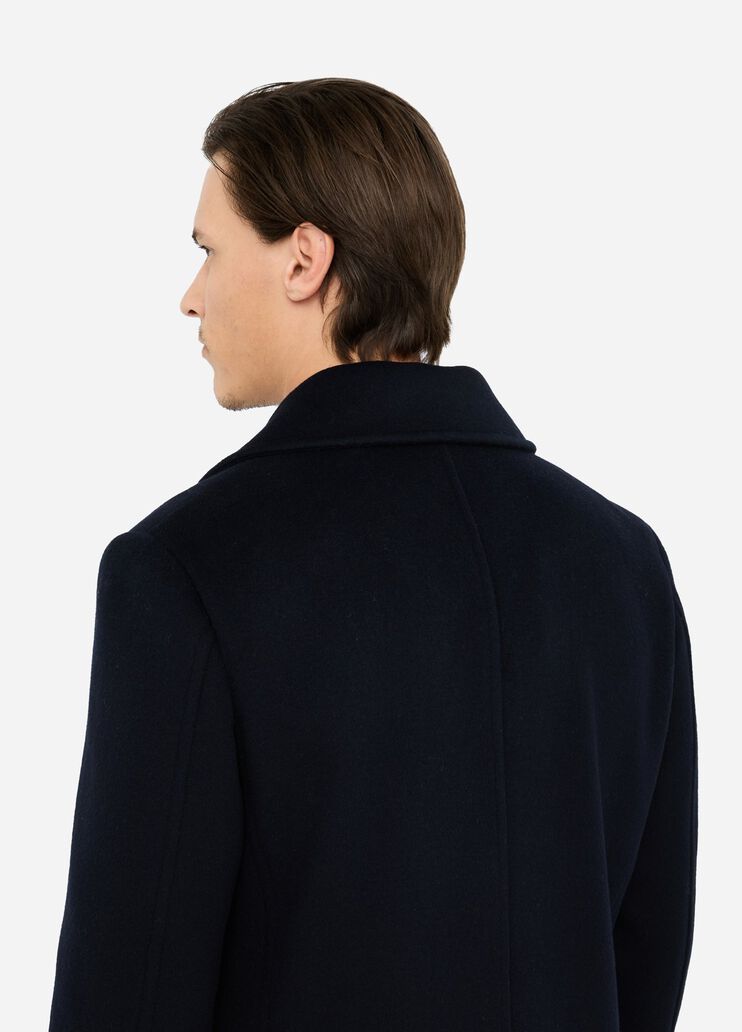 Wool and cashmere peacoat dark blue Liu Jo - large image number 4