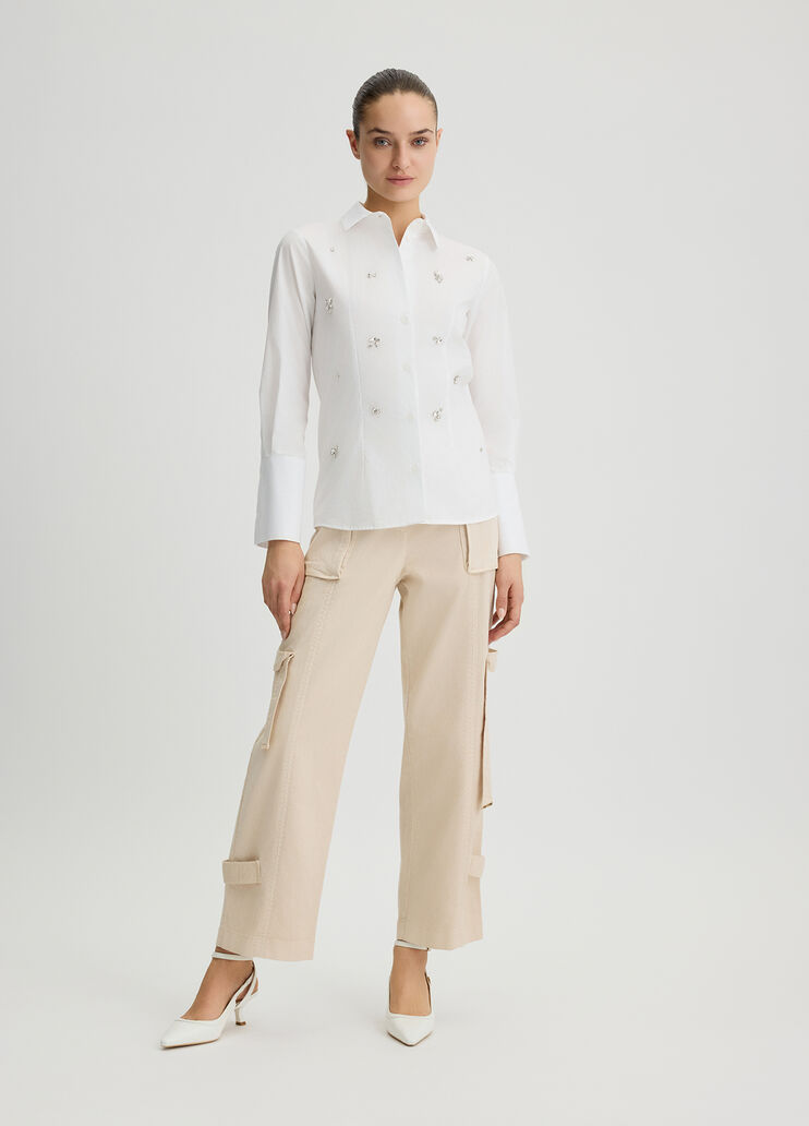 Worker trousers cream Liu Jo - medium Worker trousers cream Liu Jo - medium