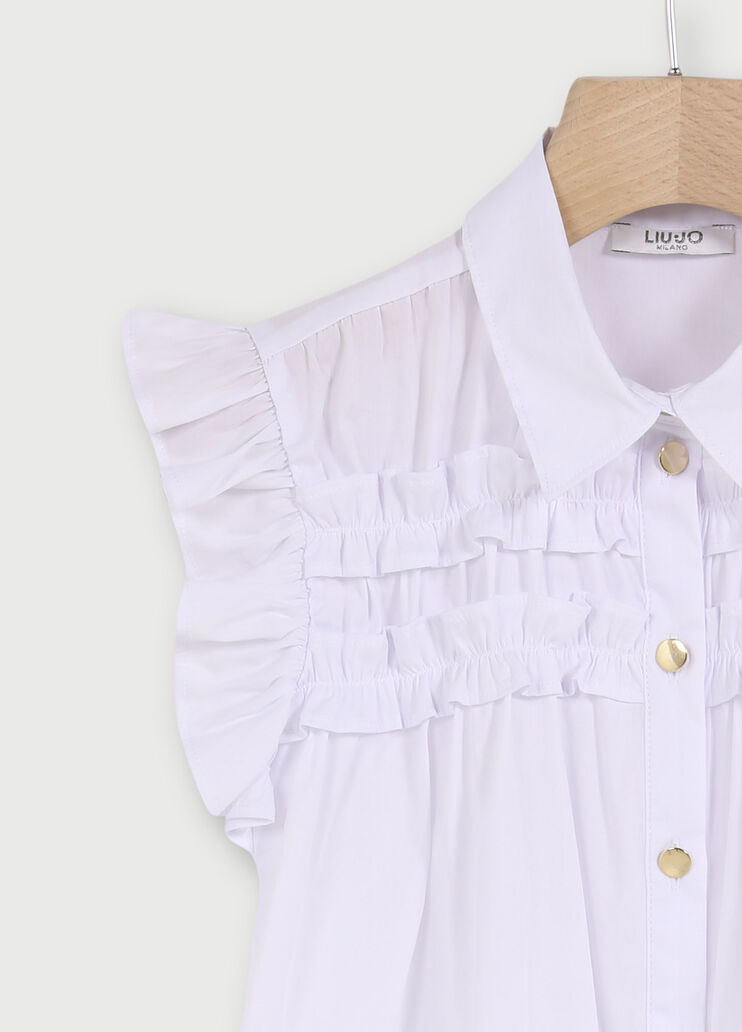 Camicia con volants  Bianco Liu Jo - large image number 2