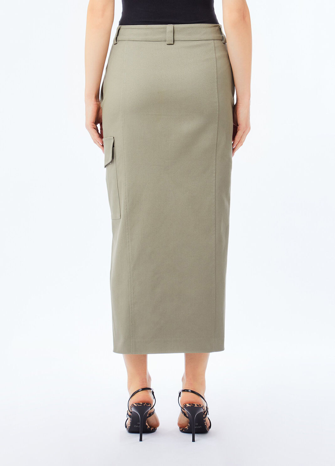 Cotton cargo skirt asparagus Liu Jo - large image number 1