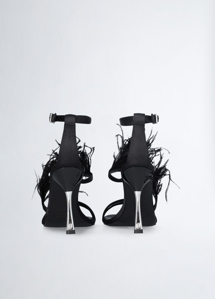 Elegant sandals with feathers black Liu Jo - large image number 6 Elegant sandals with feathers black Liu Jo - large image number 6