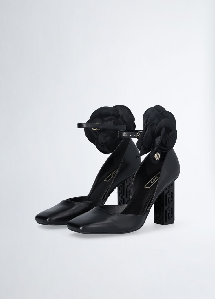 Leather court shoes with flower detail black Liu Jo - medium Leather court shoes with flower detail black Liu Jo - medium