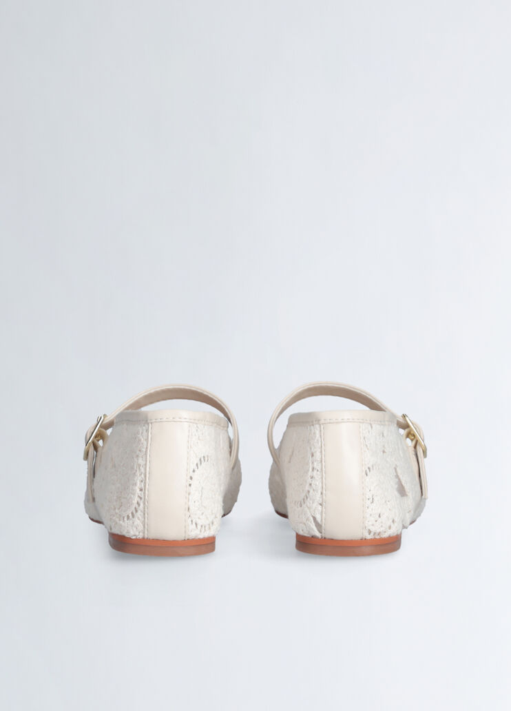 Macramé lace ballet flats cream Liu Jo - large image number 6 Macramé lace ballet flats cream Liu Jo - large image number 6
