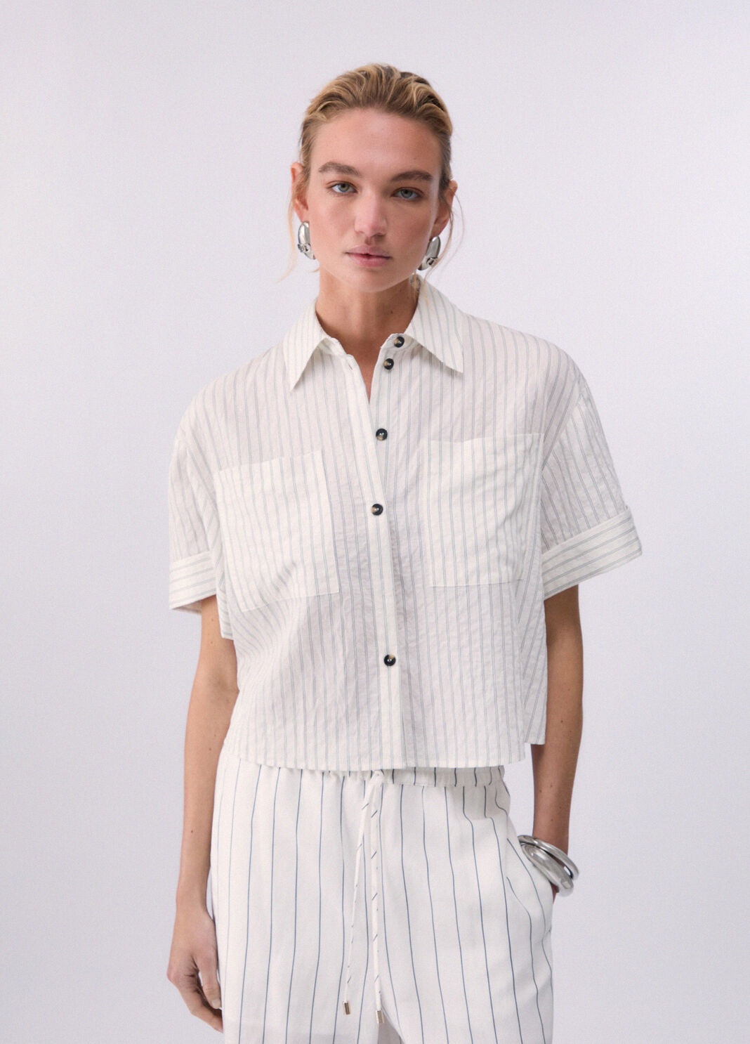 Striped shirt pinstripe white Liu Jo - large image number 0