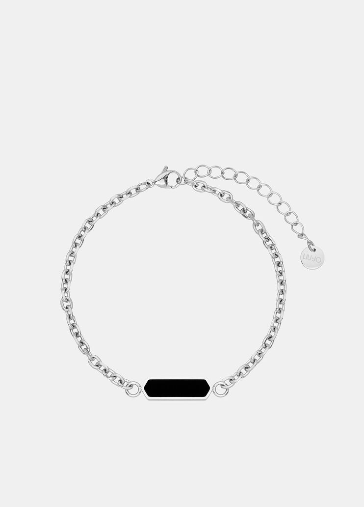 Tennis bracelet with charm black Liu Jo - medium Tennis bracelet with charm black Liu Jo - medium