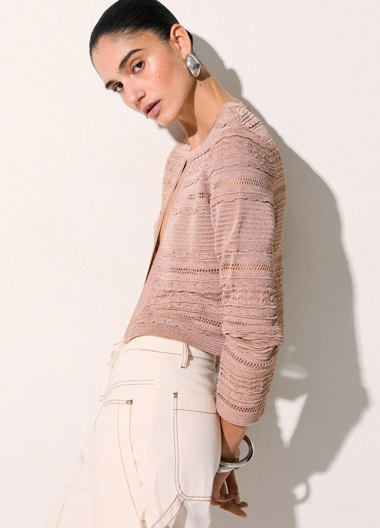 Openwork cardigan pink Liu Jo - medium
