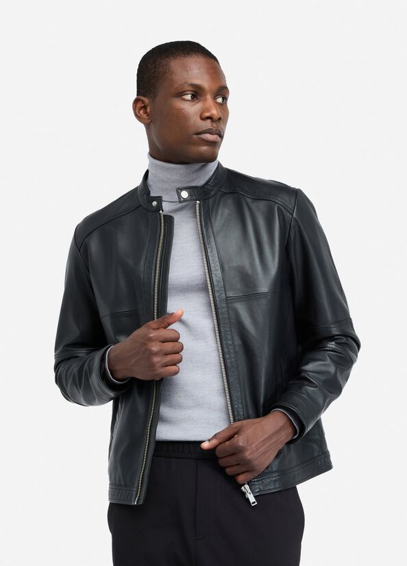 Leather biker jacket black Liu Jo - medium