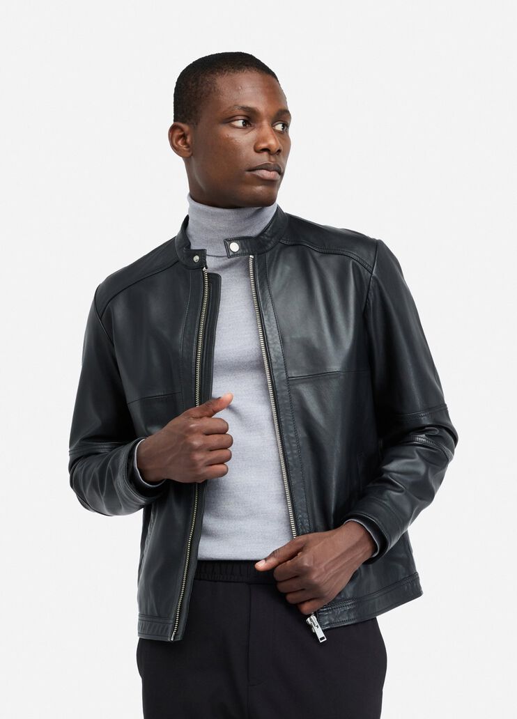 Bikerjacke aus Leder Schwarz Liu Jo - large image number 0 Bikerjacke aus Leder Schwarz Liu Jo - large image number 0