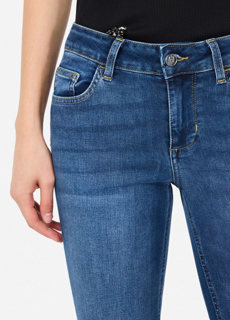 Skinny jeans with turn-ups blue denim Liu Jo - large image number 2