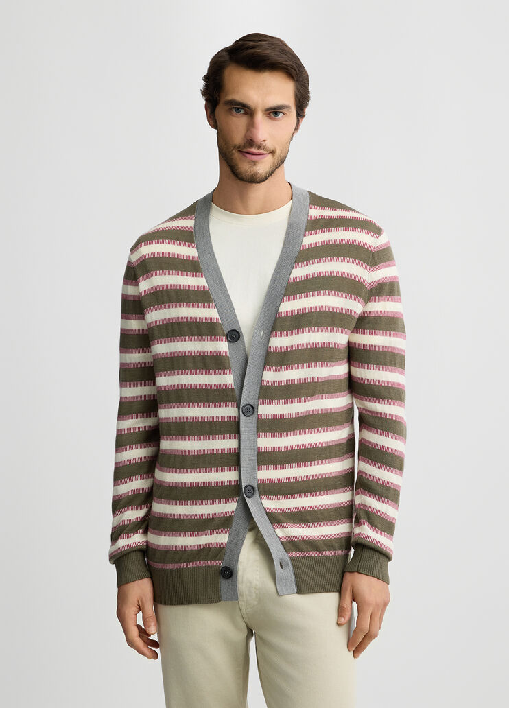 Striped wool cardigan beige Liu Jo - medium Striped wool cardigan beige Liu Jo - medium