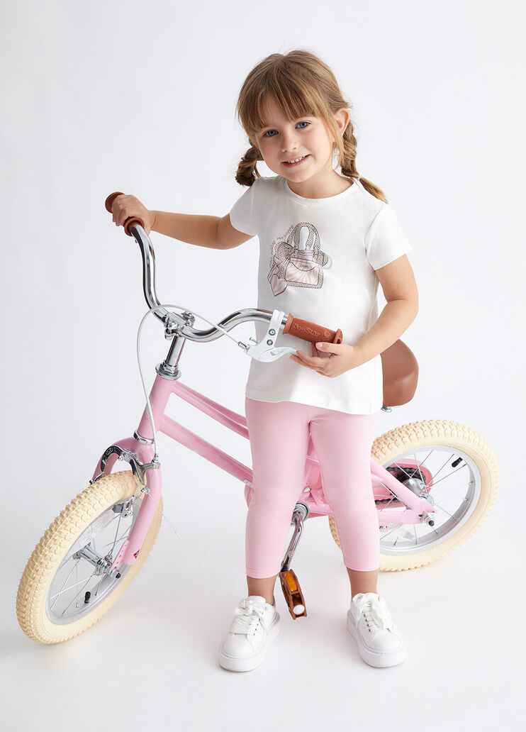 Ensemble Vêtement Fille – Haut Manches Bouffantes + Jupe Cuir PU – Taille 90 à 130 Cm – Style Mignon, Quotidien