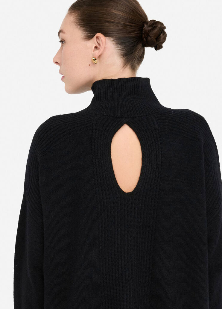 100% wool jumper with bejewelled embroidery black with embroidery Liu Jo - large image number 4 100% wool jumper with bejewelled embroidery black with embroidery Liu Jo - large image number 4