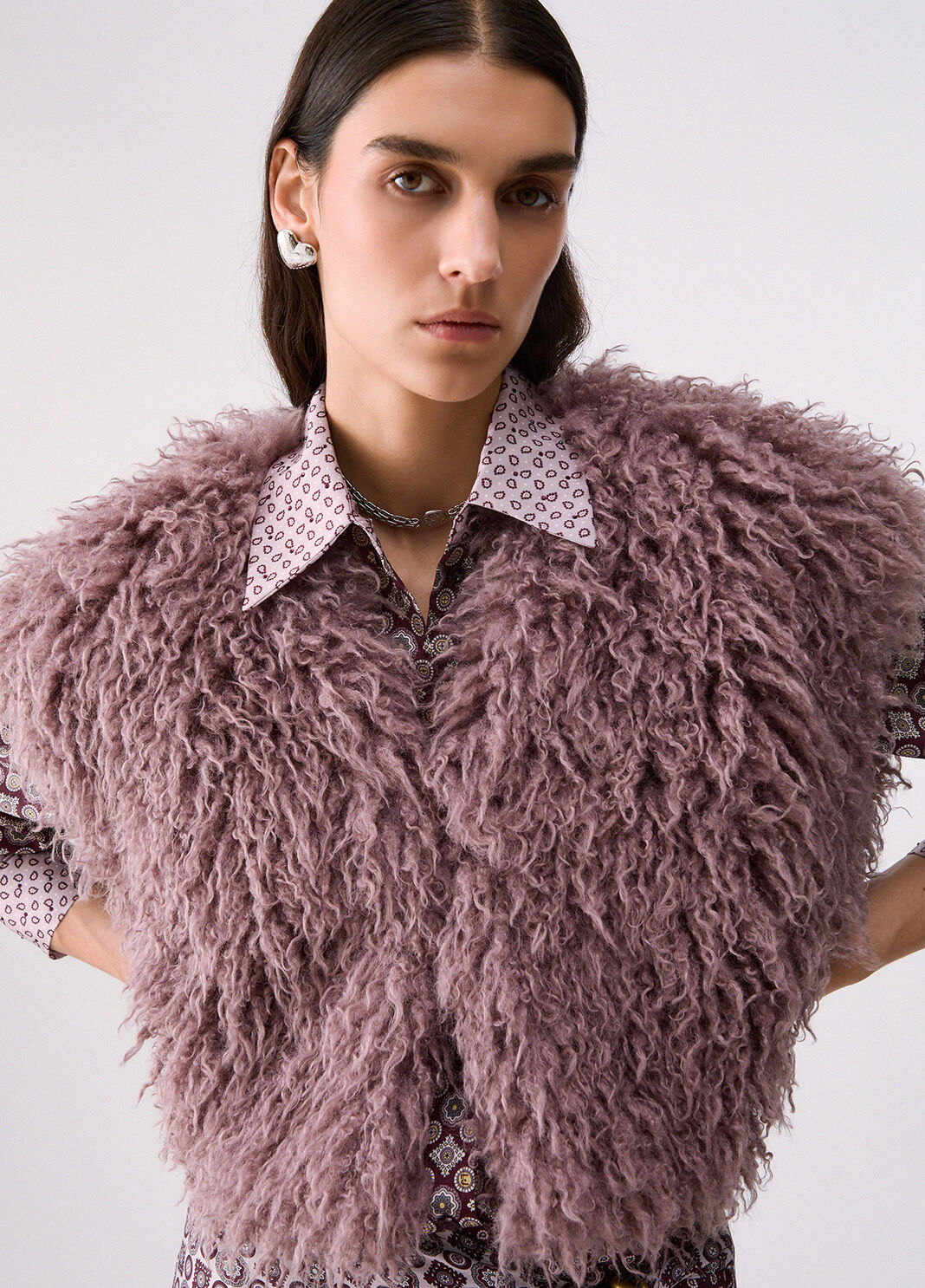 Cropped teddy vest pink Liu Jo - large image number 4