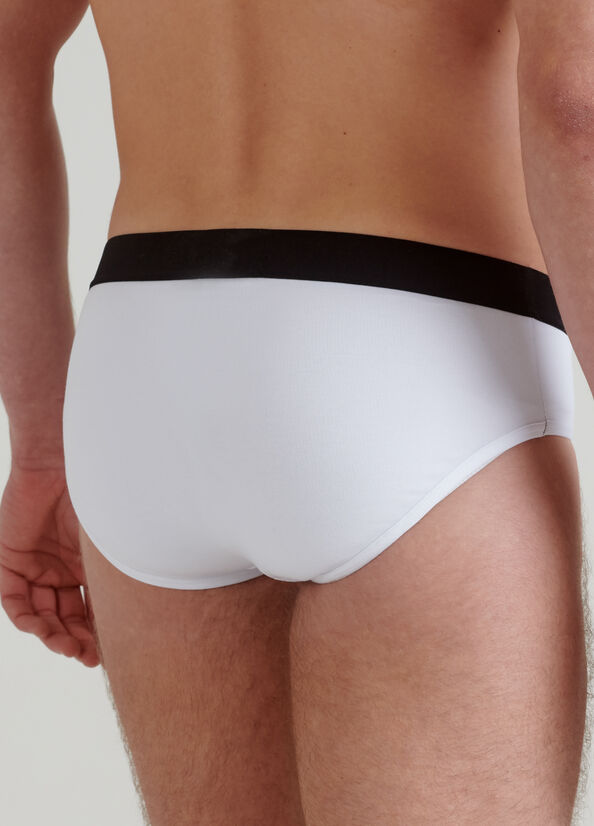 Slip avec logo jacquard Blanc Liu Jo - large image number 1