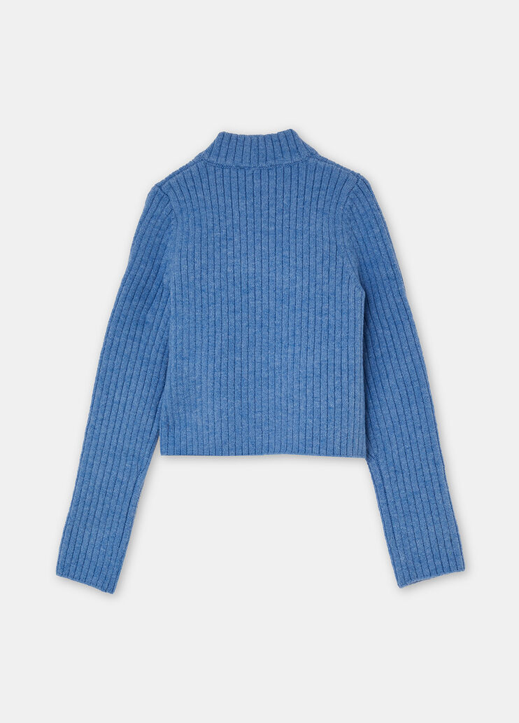Cardigan mit Reißverschluss blau Liu Jo - medium Cardigan mit Reißverschluss blau Liu Jo - medium