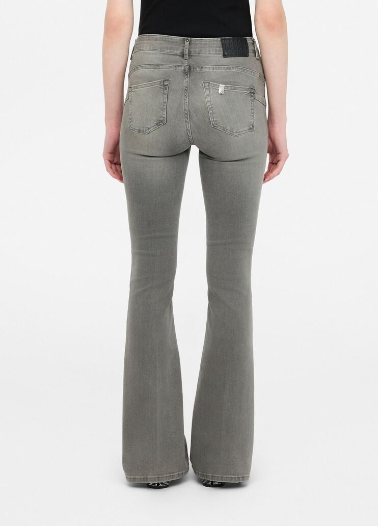 High-rise flared jeans grey denim Liu Jo - large image number 1 High-rise flared jeans grey denim Liu Jo - large image number 1