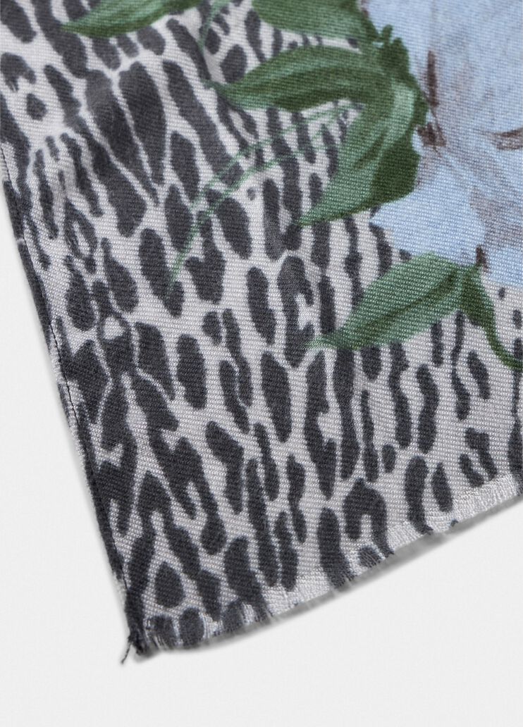 Stola mit floralem Animal-Print Helles Denim Liu Jo - large image number 3 Stola mit floralem Animal-Print Helles Denim Liu Jo - large image number 3