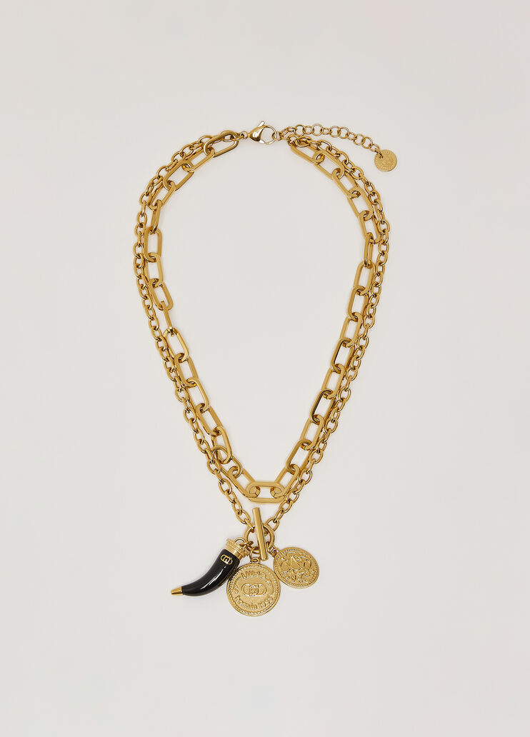 Girocollo multifilo con charms nero Liu Jo - medium