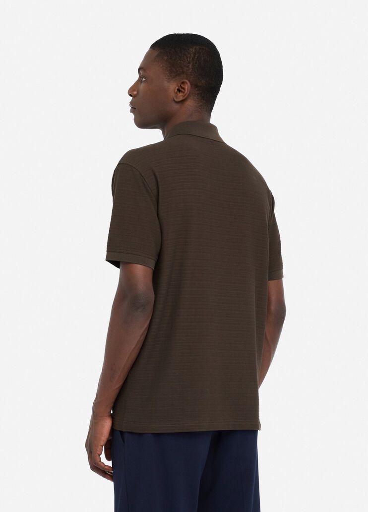 Polo en coton chocolat foncé Liu Jo - large image number 1 Polo en coton chocolat foncé Liu Jo - large image number 1