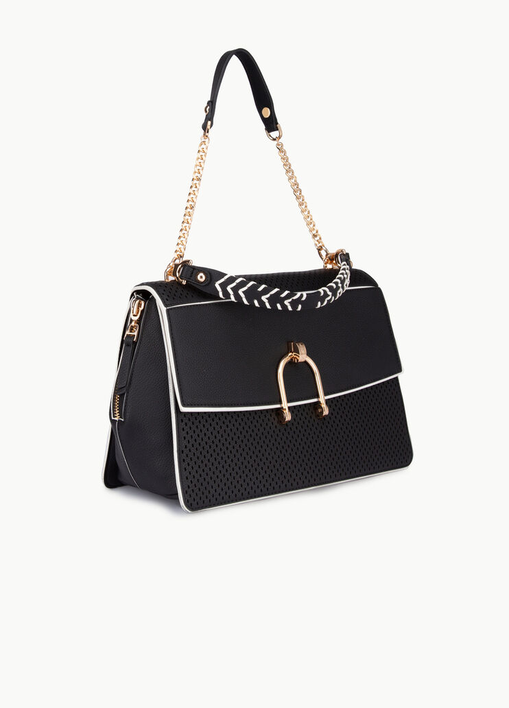 Borsa a mano traforata Nero Liu Jo - large image number 1