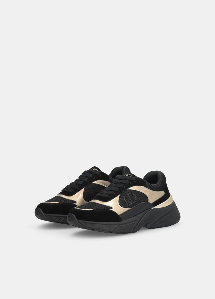 Suede and mesh sneakers black Liu Jo - large image number 2