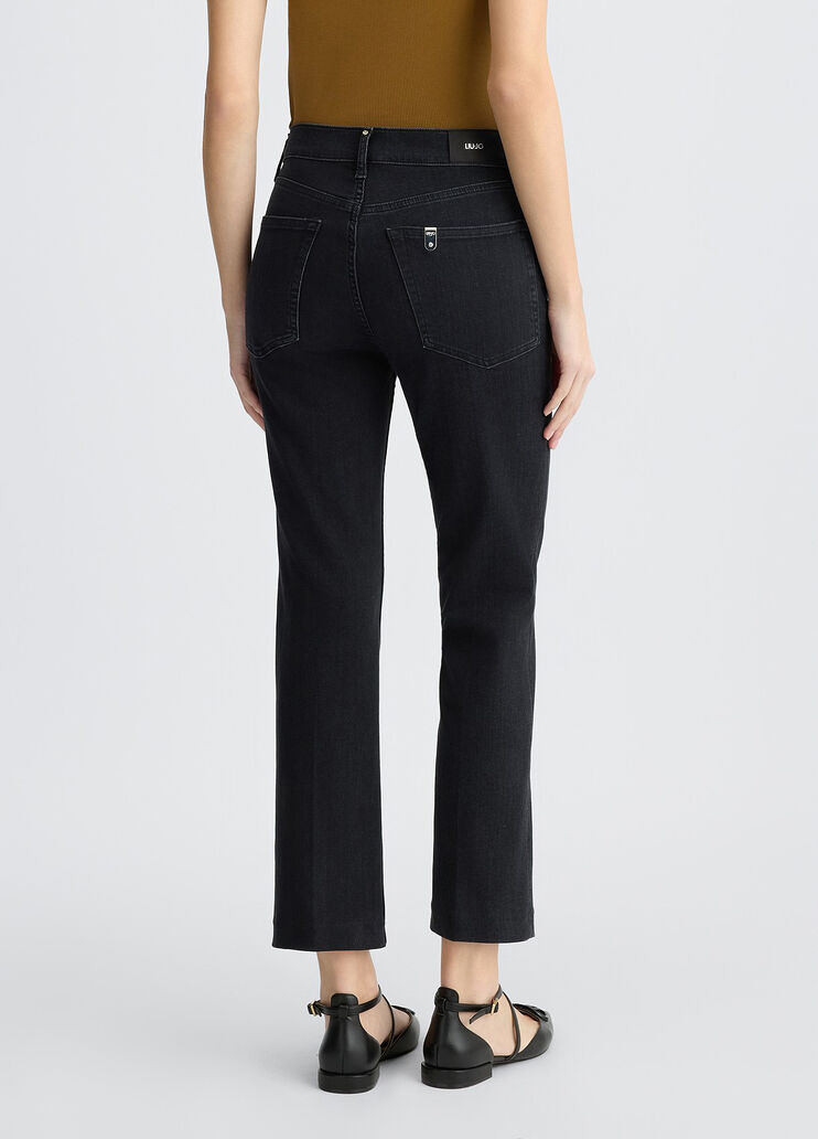 High-rise bootcut jeans black denim Liu Jo - large image number 1 High-rise bootcut jeans black denim Liu Jo - large image number 1