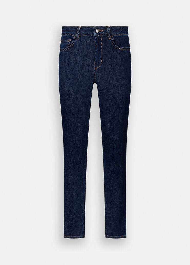 Skinny-Jeans mit hohem Bund Denimblau Liu Jo - large image number 6