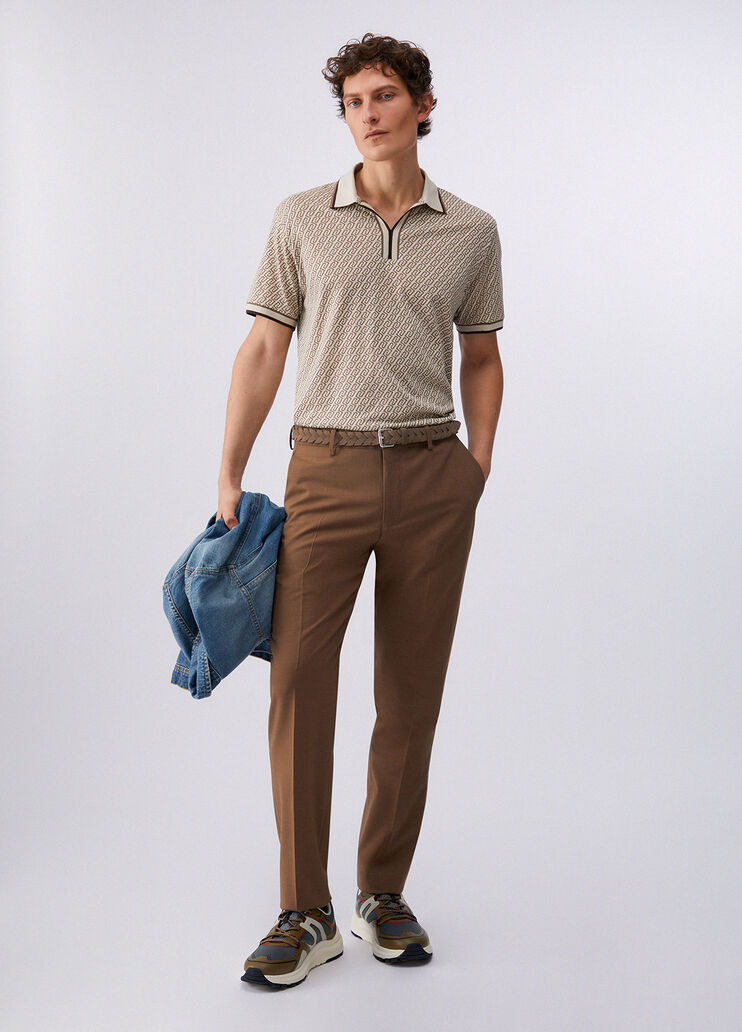 Polo avec logo all-over vert Liu Jo - medium
