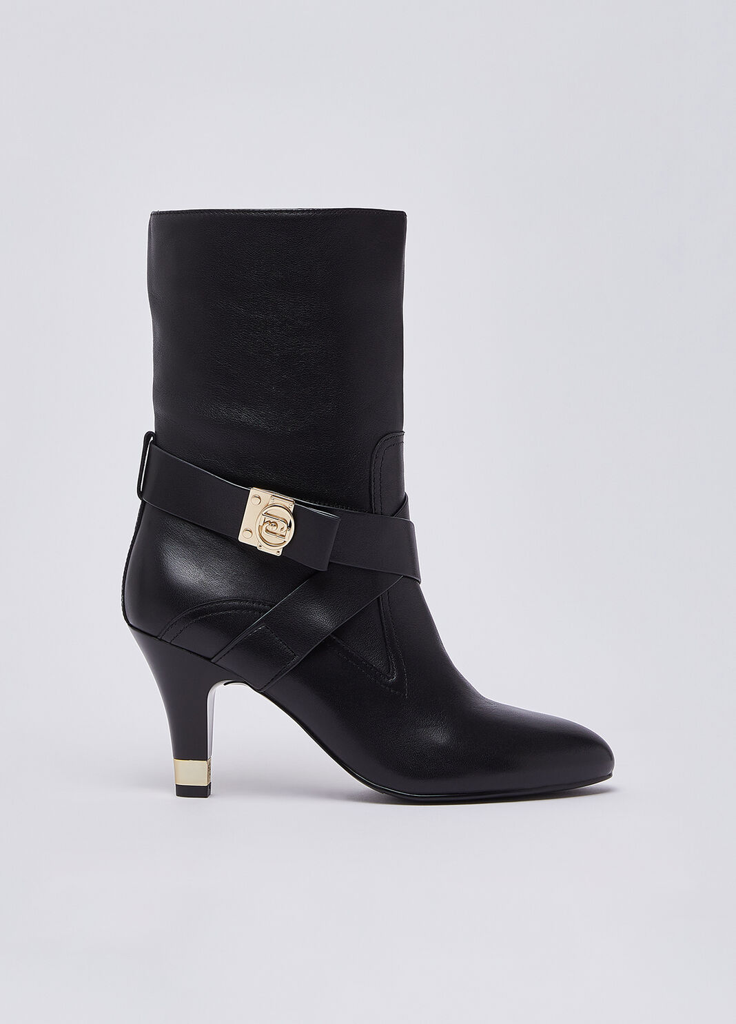 Leather boots with wide heel black Liu Jo - large image number 1