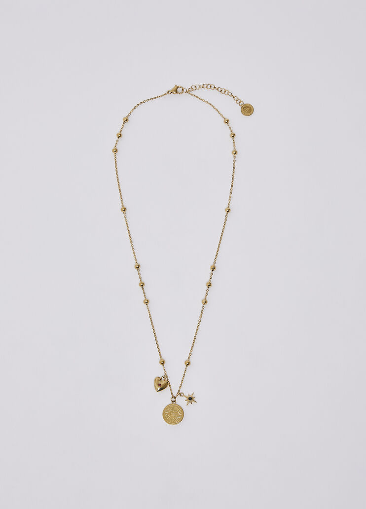Collar con charm oro/verde Liu Jo - medium