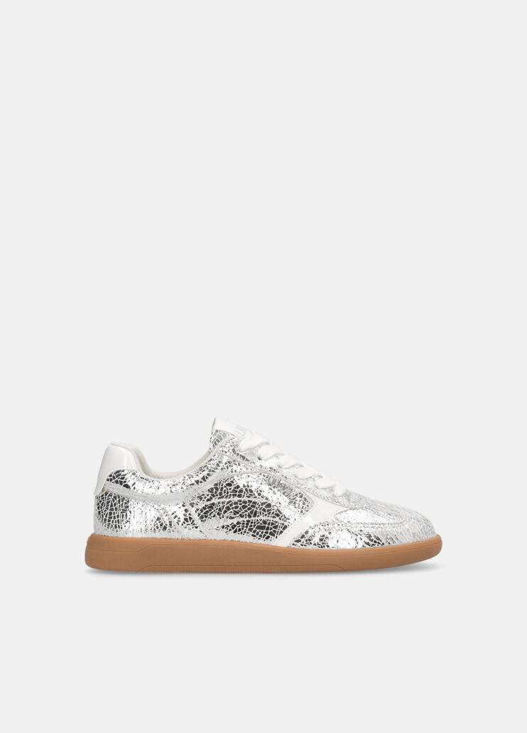 Sneakers in pelle crackle laminata argento Liu Jo - medium Sneakers in pelle crackle laminata argento Liu Jo - medium