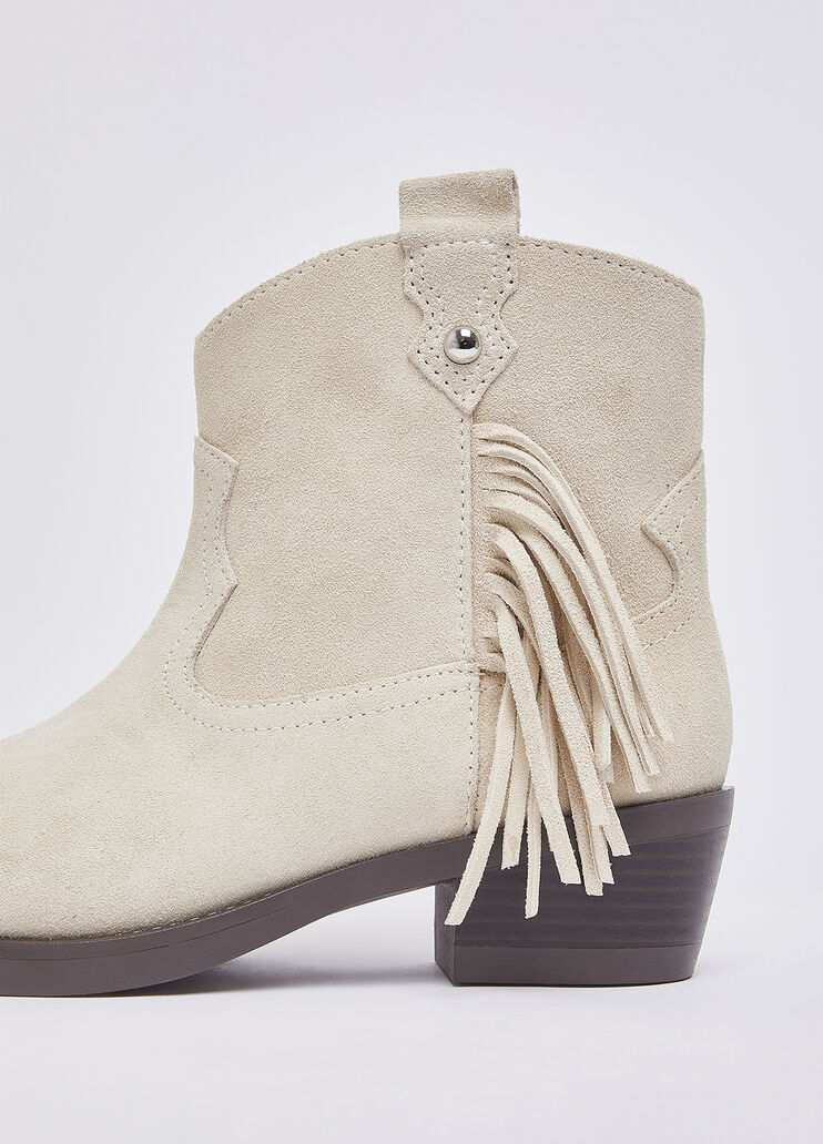 Suede cowboy ankle boots white Liu Jo - large image number 6