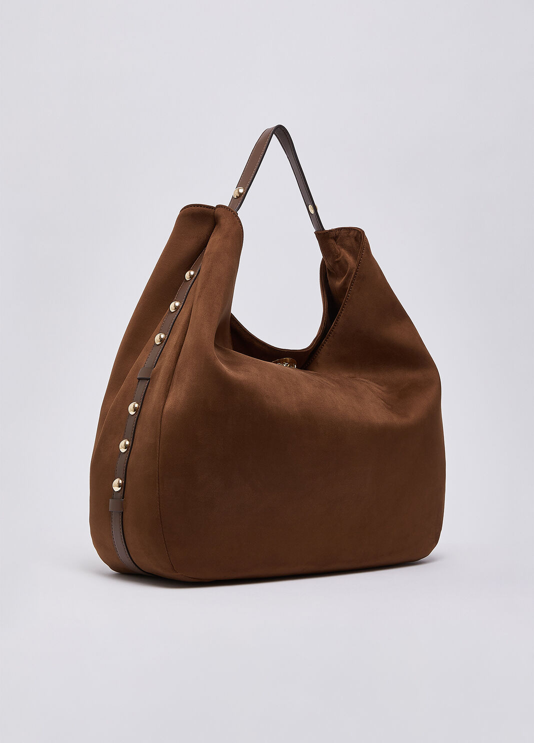 Borsa hobo grande con borchie tabacco Liu Jo - large image number 3
