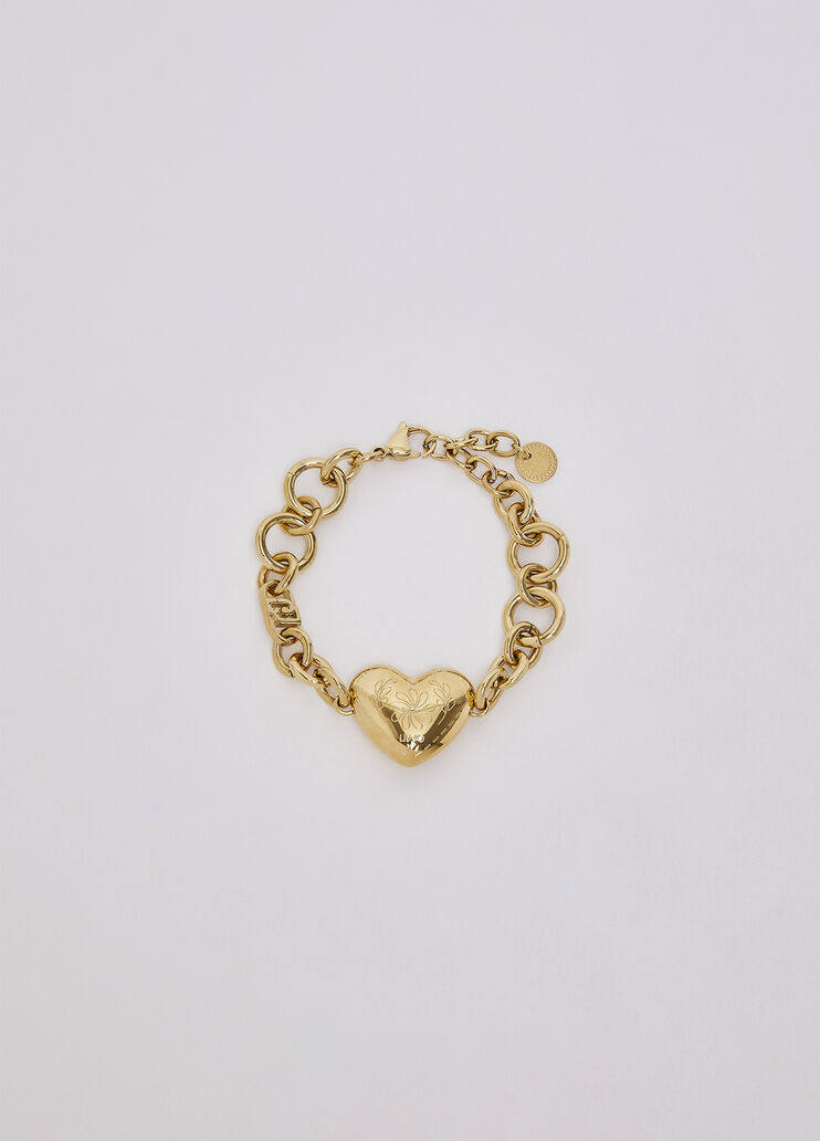 Bracelet with heart engraved gold Liu Jo - medium