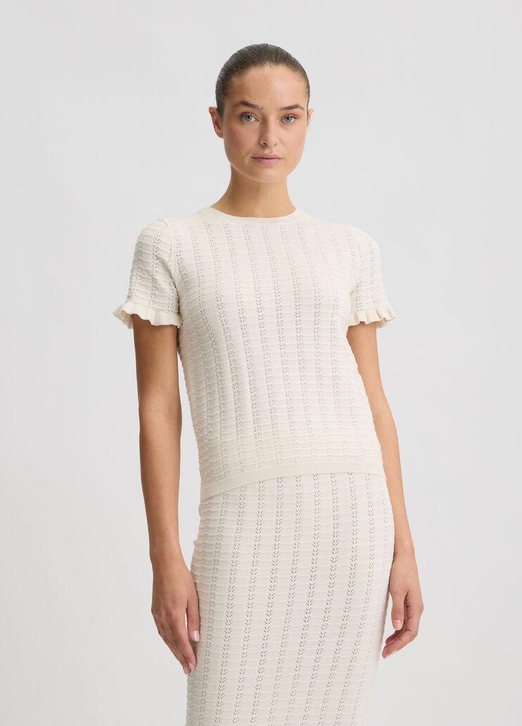 White knit top white Liu Jo - medium White knit top white Liu Jo - medium