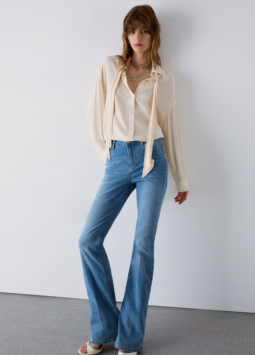 Jeans flare a vita alta denim Liu Jo - large image number 2