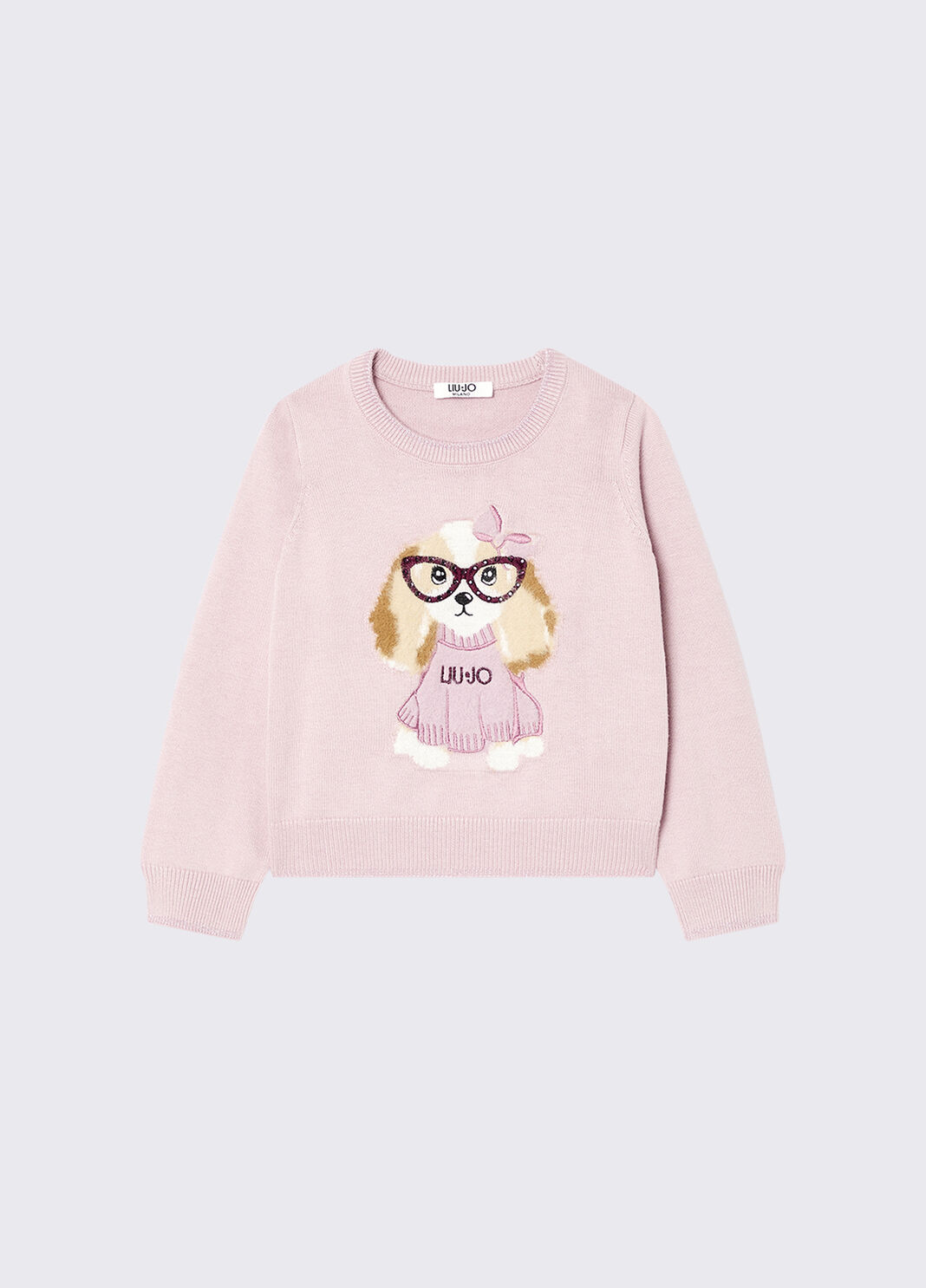 Maglia jacquard rosa Liu Jo - large image number 0