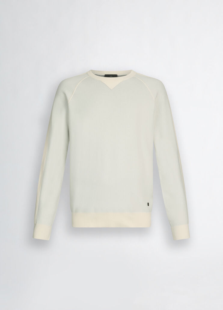 White round-neck jumper tofu white Liu Jo - large image number 6 White round-neck jumper tofu white Liu Jo - large image number 6